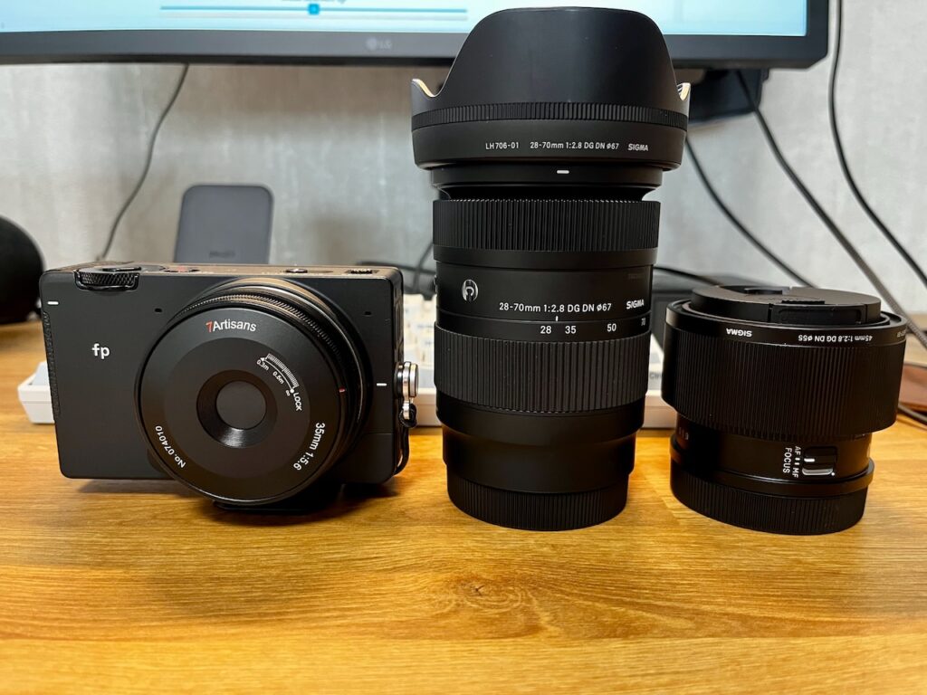 28-70mm F2.8 DG DN | Contemporary　　45mm F2.8 DG DN | Contemporary