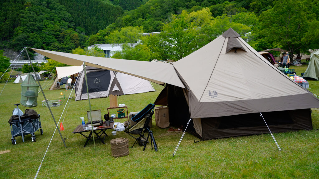 グロッケ8+システムタープペンタ 連結スタイル