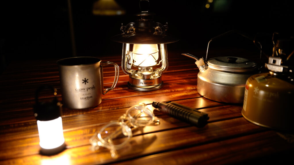 SYRIDEの小型オイルランタン